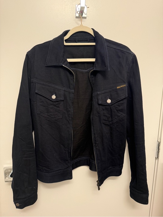 Nudie Jeans Other - Nudie Men's Navy Zip-Front Jean Jacket